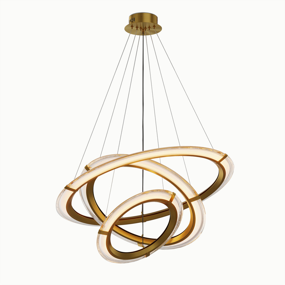 Modern Minimalist Ring Led 3-Circle Chandelier