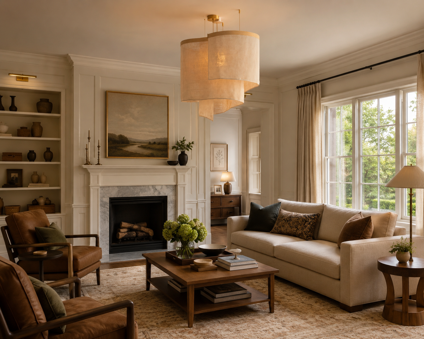 Decorative lighting that gives the room a true focalpoint